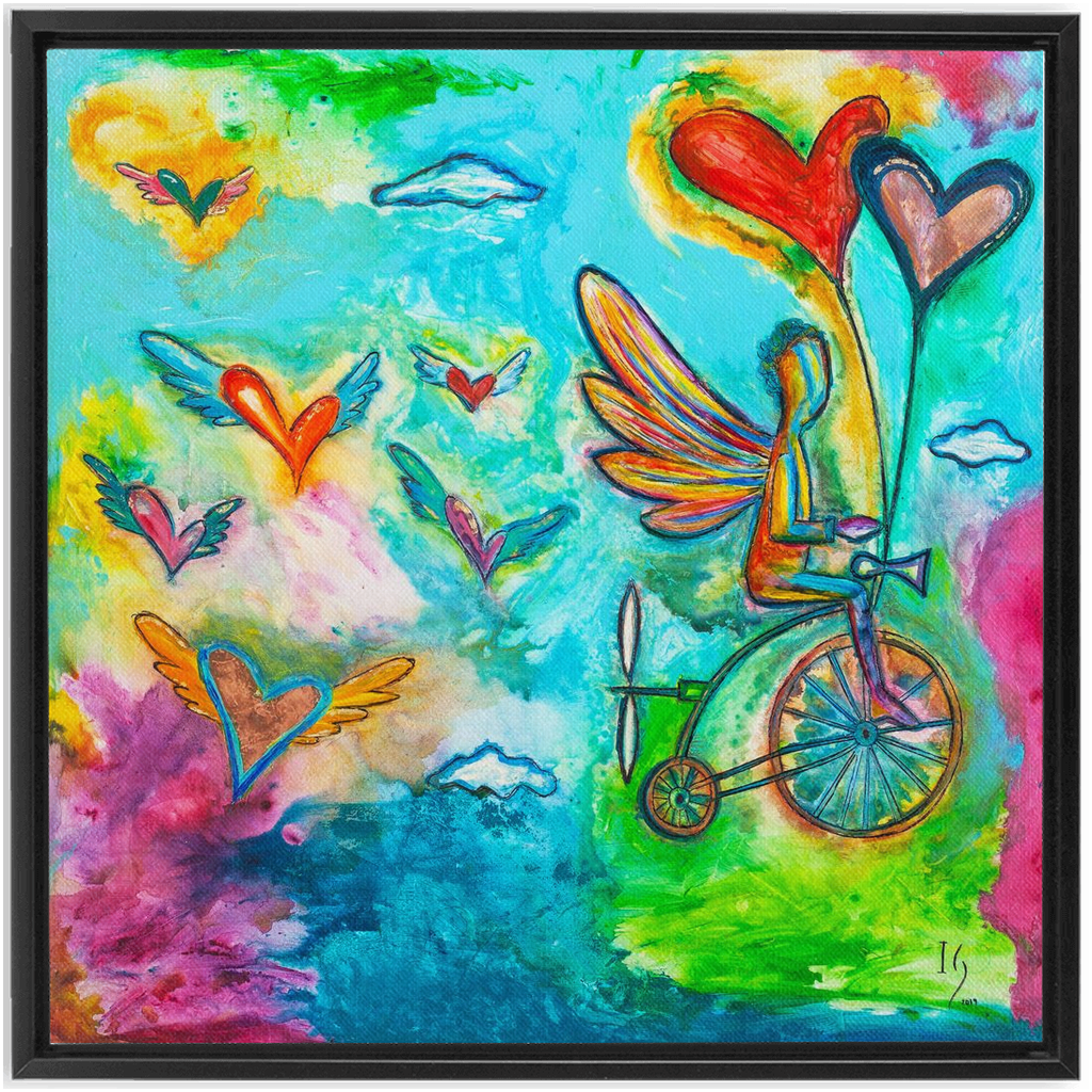 On My Way To Heaven artwork detail - interactive canvas print that comes alive with mobile app wall art