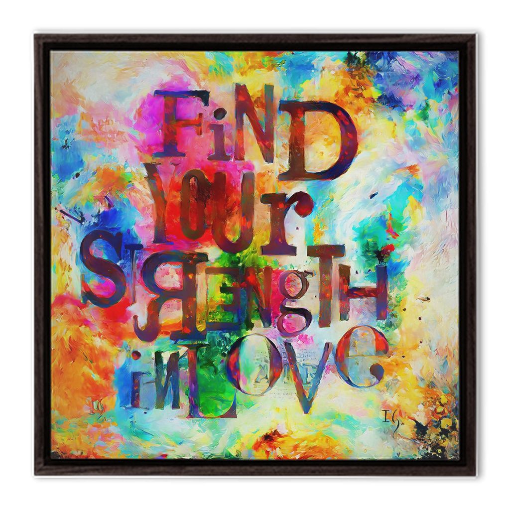 You Are Strong - bible verse wall art canvas print by Ivan Guaderrama
