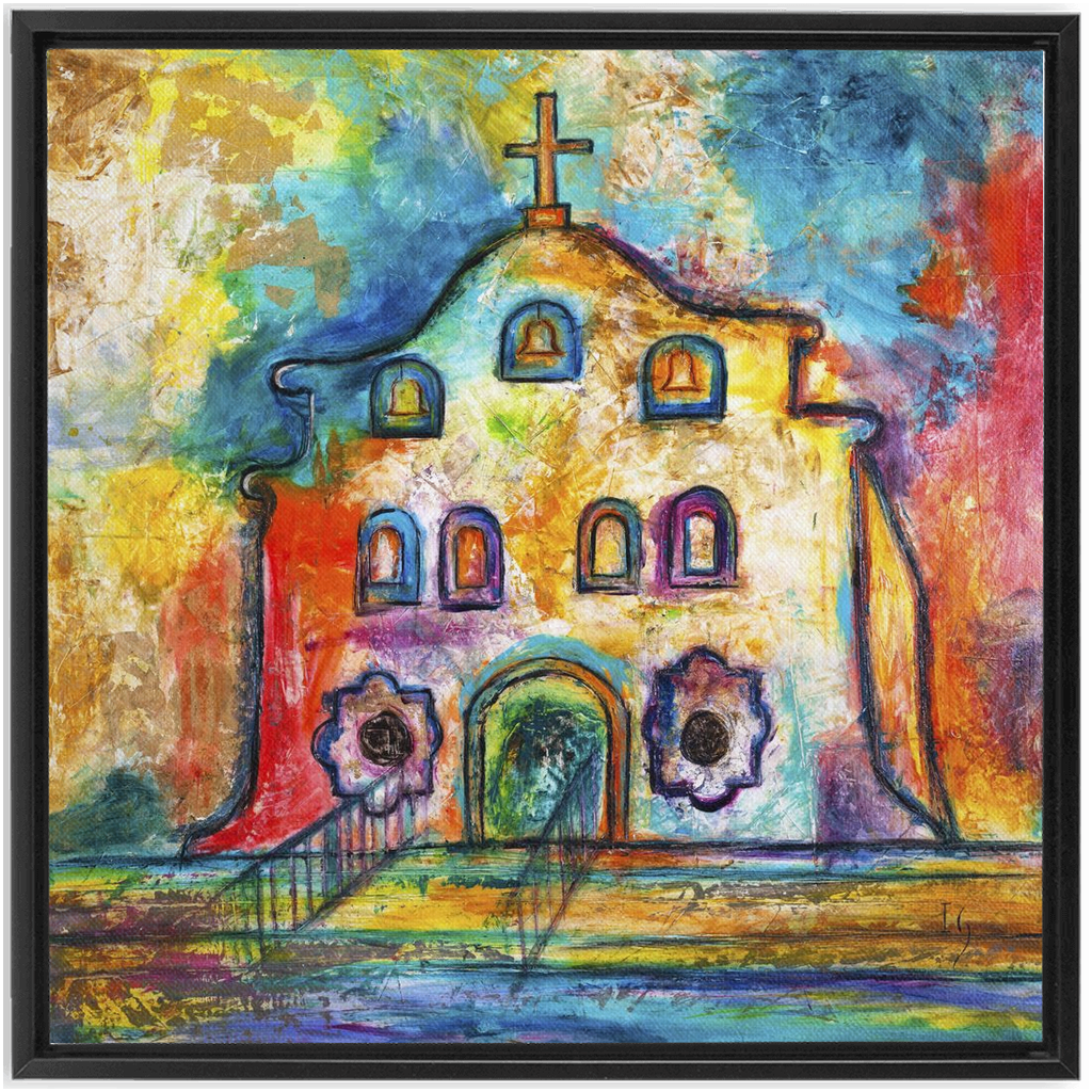 Sanctuary artwork detail - interactive canvas print that comes alive with mobile app wall art