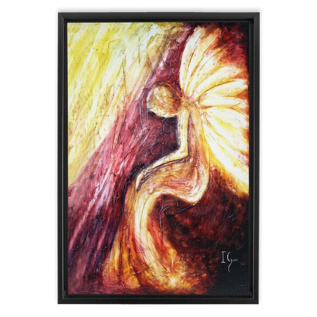 Serenity Prayer artwork detail - angel painting canvas print wall art