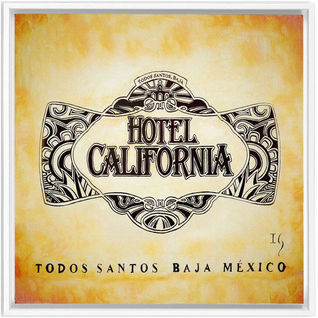 Hotel California  Baja artwork detail - bible verse wall art canvas print wall art