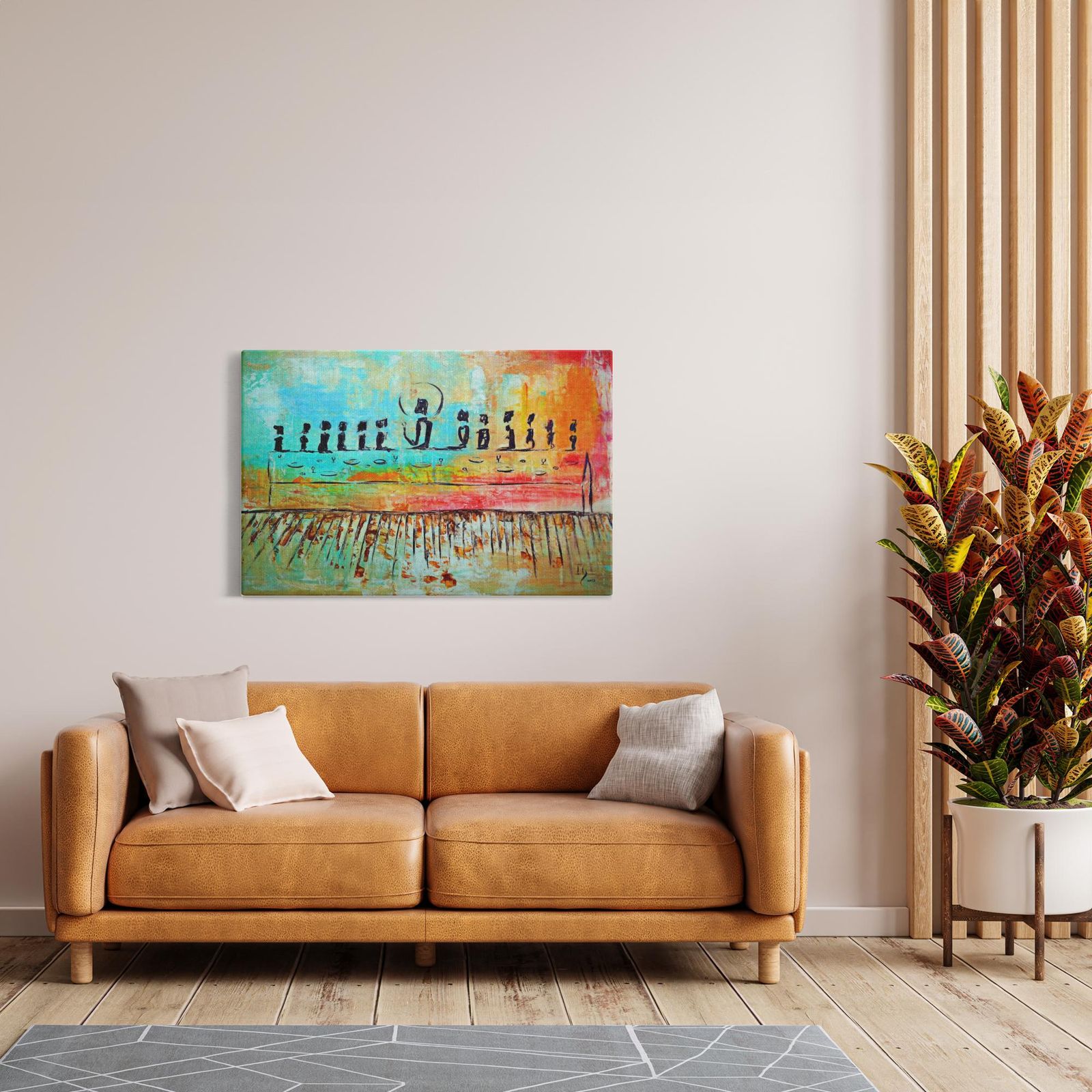 The Last Supper artwork detail - christian wall art canvas print wall art