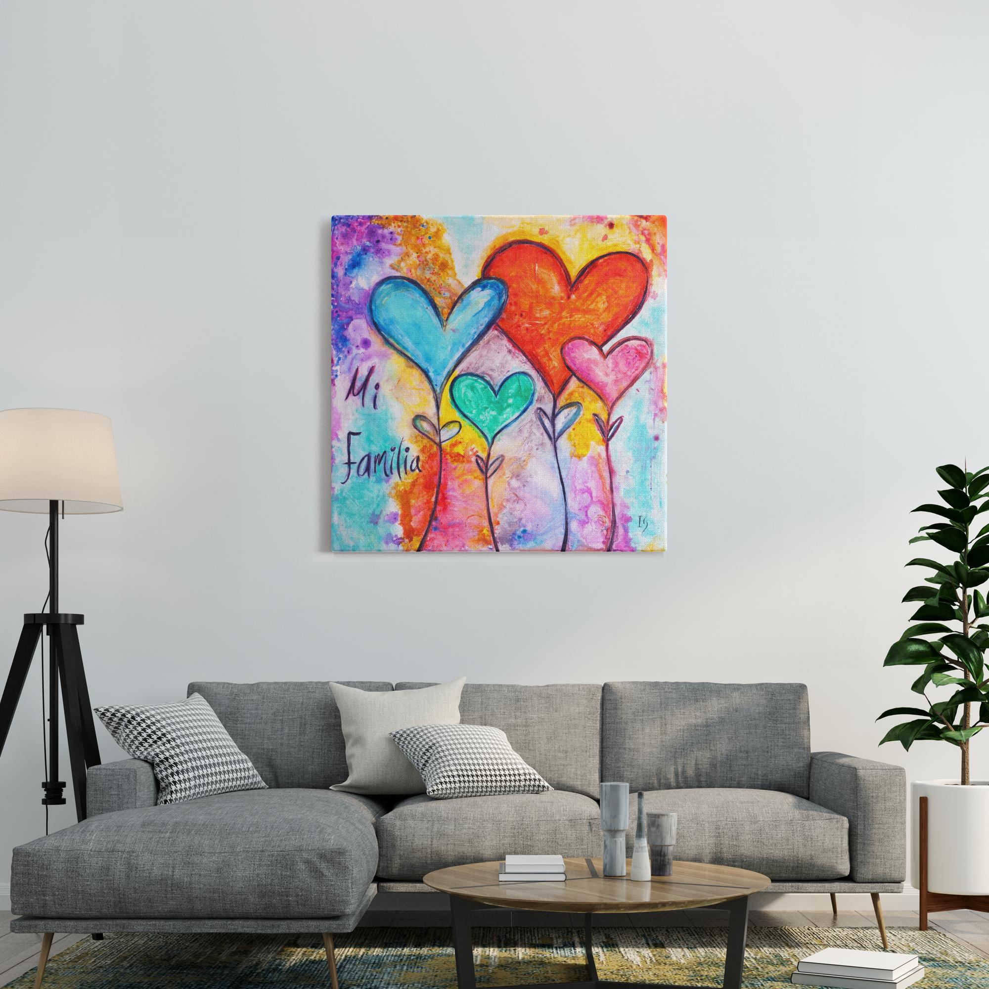 Family First artwork detail - christian wall art canvas print wall art