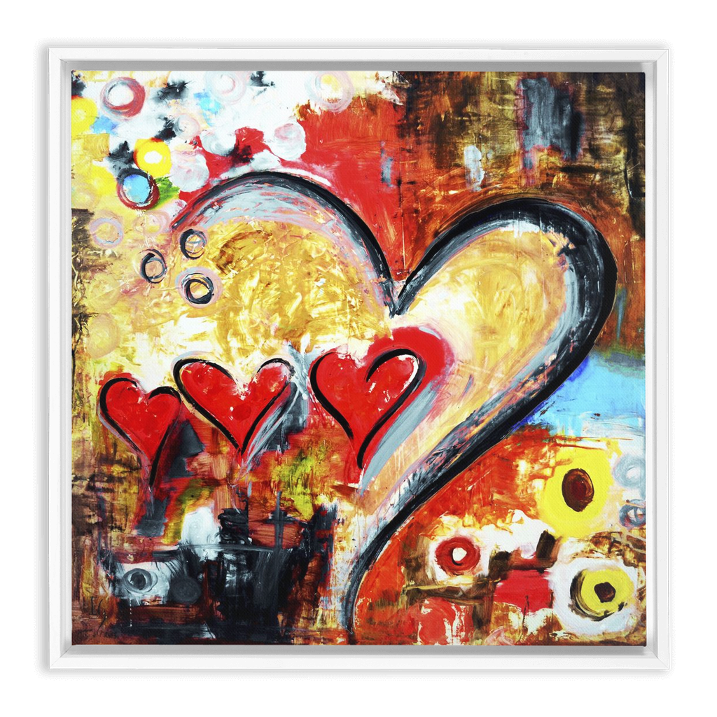 Family Is Love artwork detail - interactive canvas print that comes alive with mobile app wall art