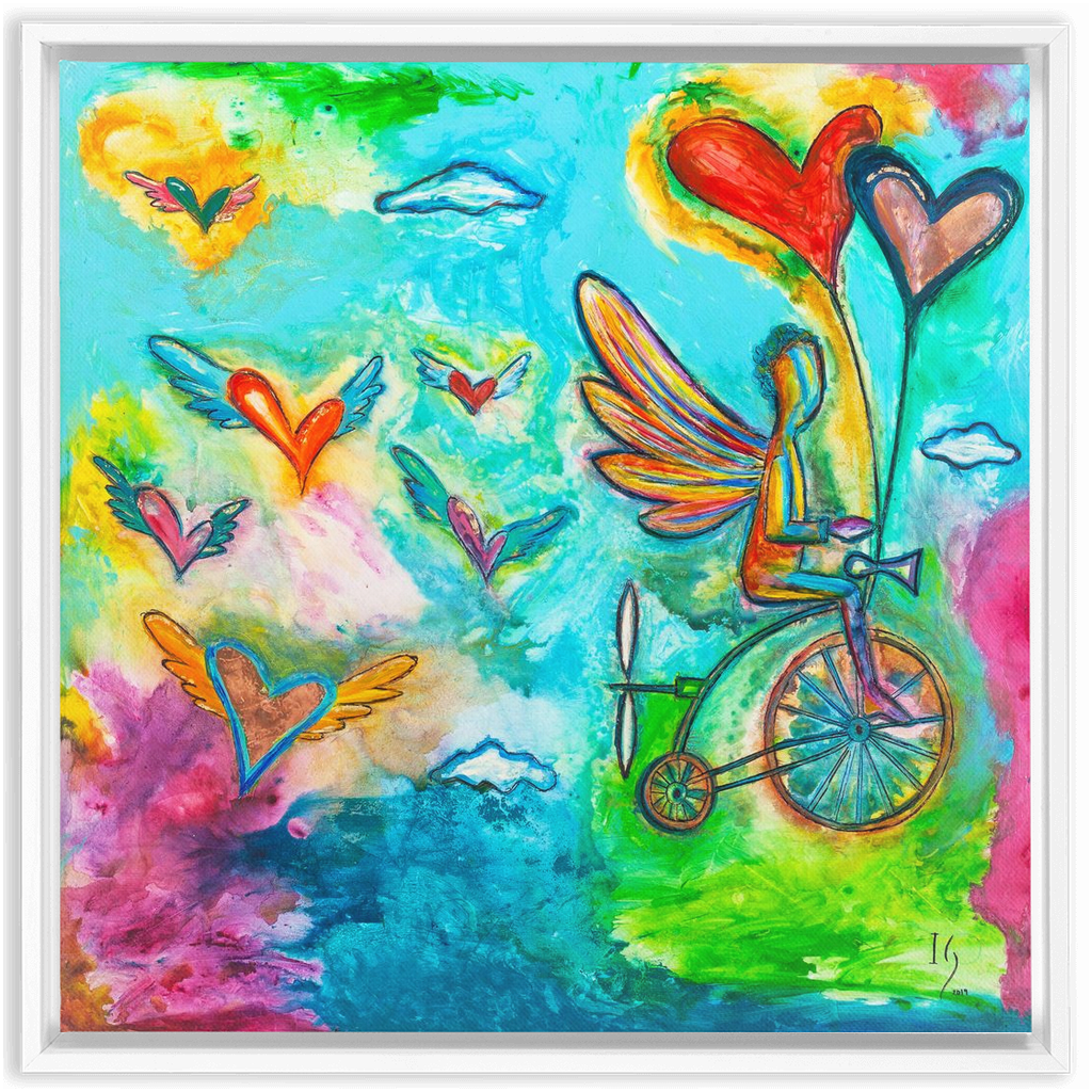 On My Way To Heaven artwork detail - interactive canvas print that comes alive with mobile app wall art