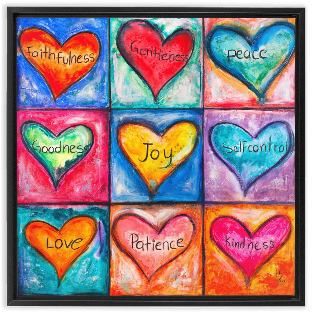 The Fruit Of The Spirit artwork detail - interactive canvas print that comes alive with mobile app wall art