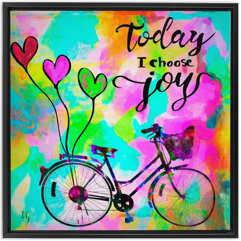 Today I choose Joy artwork detail - interactive canvas print that comes alive with mobile app wall art
