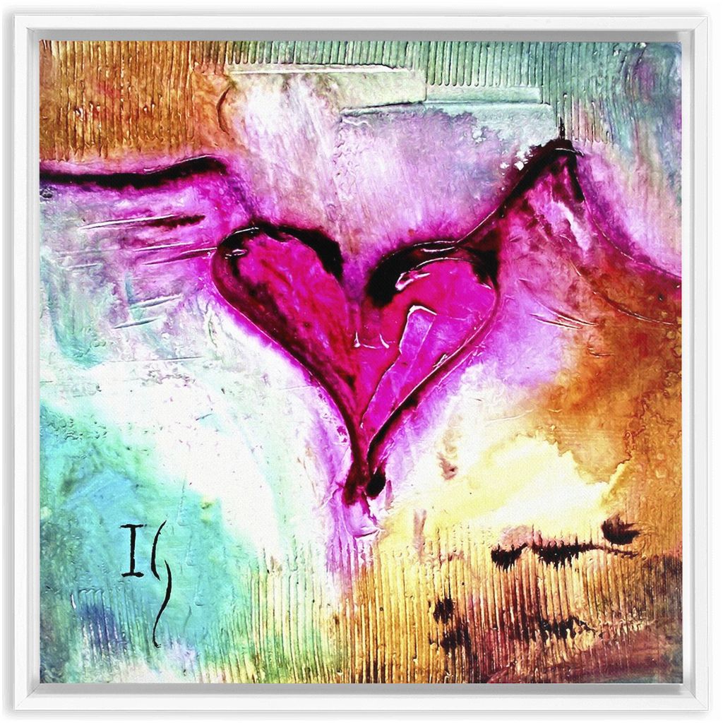 My Heart Belongs To You artwork detail - interactive canvas print that comes alive with mobile app wall art
