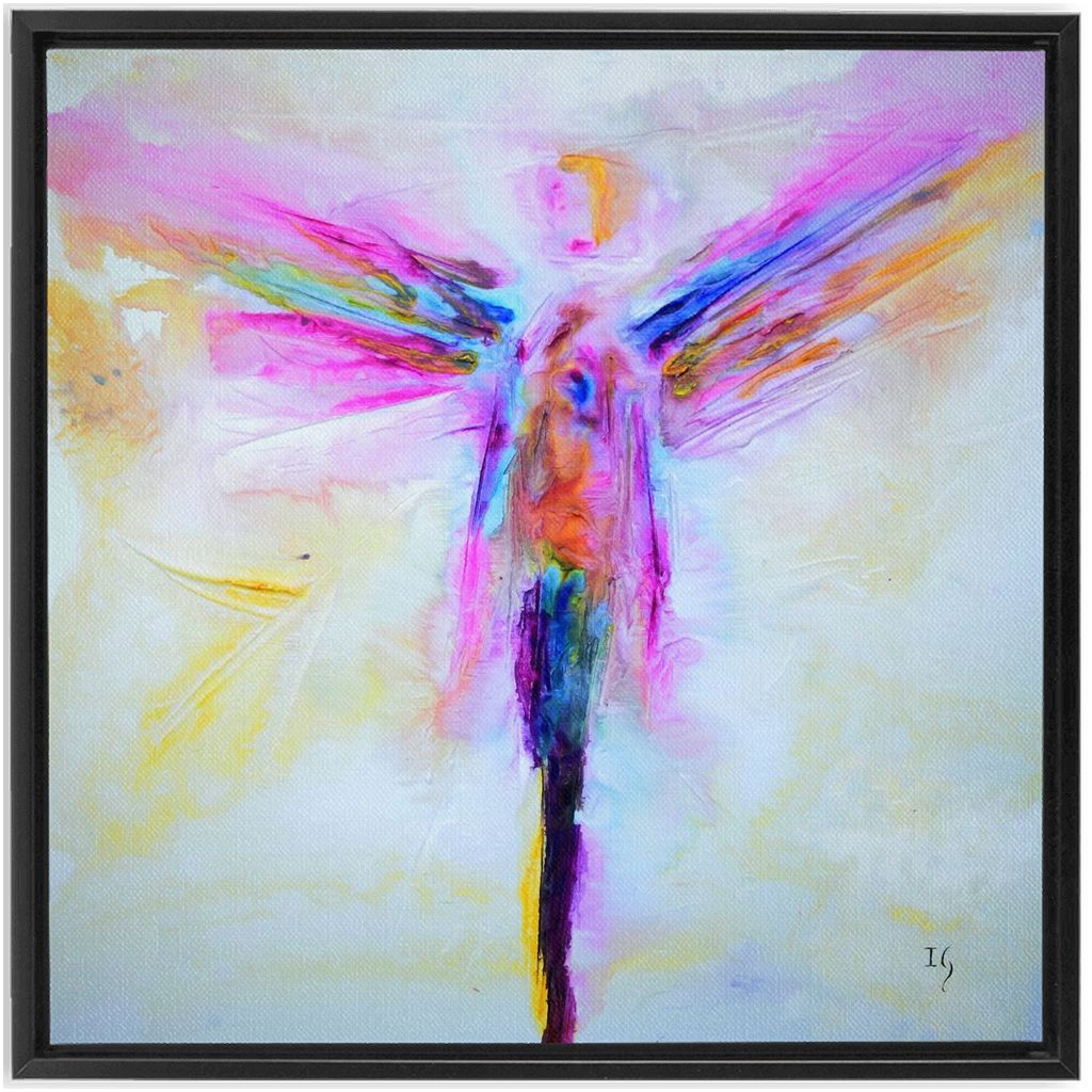 Raphael Angel artwork detail - angel painting canvas print wall art