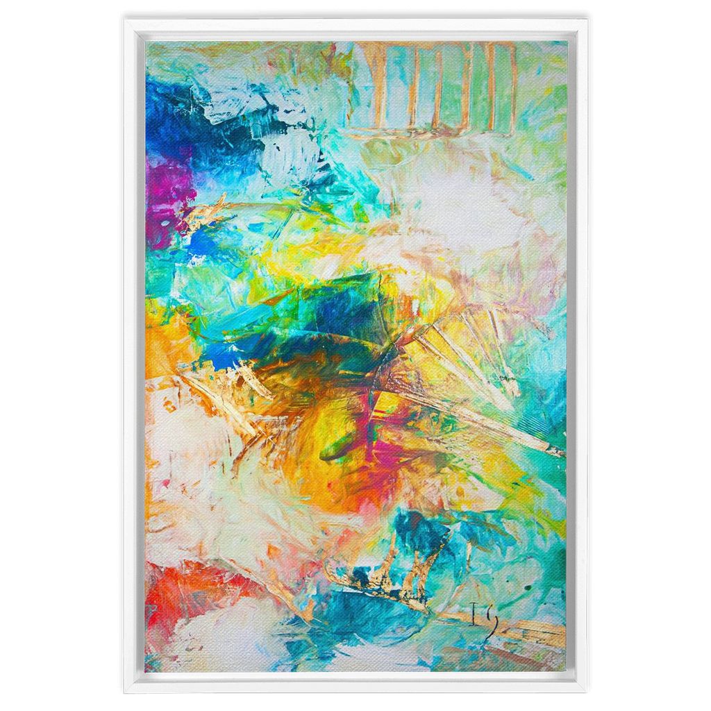Heaven On Earth artwork detail - abstract art canvas print wall art