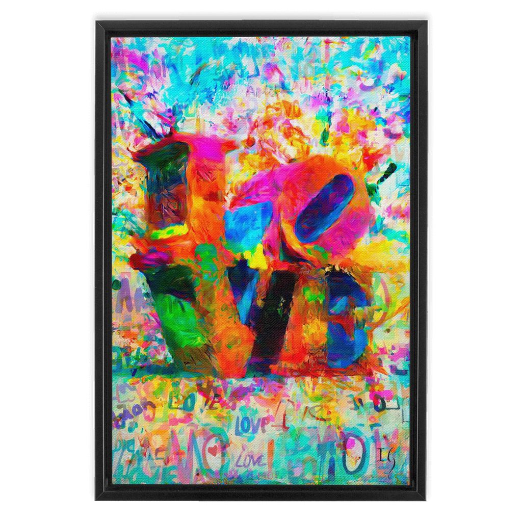 Love In My Heart artwork detail - bible verse wall art canvas print wall art
