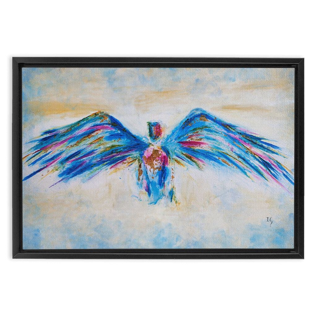 Standing on the Promises artwork detail - angel painting canvas print wall art