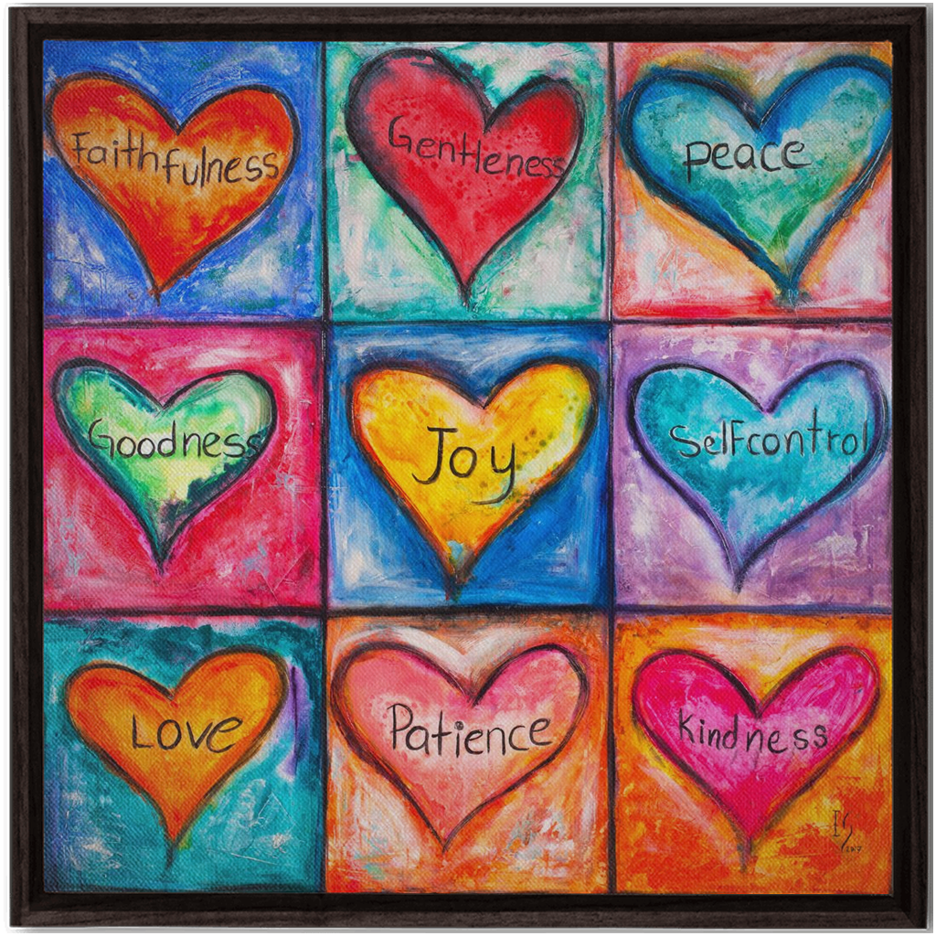 The Fruit Of The Spirit artwork detail - interactive canvas print that comes alive with mobile app wall art
