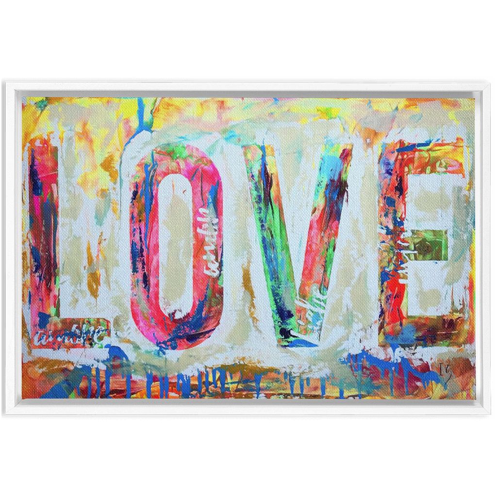 Love artwork detail - christian wall art canvas print wall art