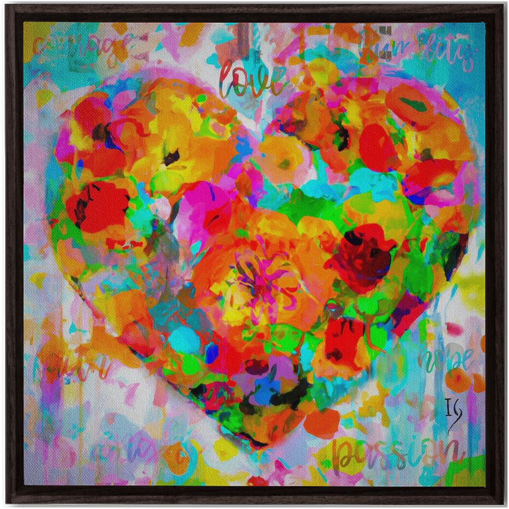 Stay In My Heart artwork detail - interactive canvas print that comes alive with mobile app wall art