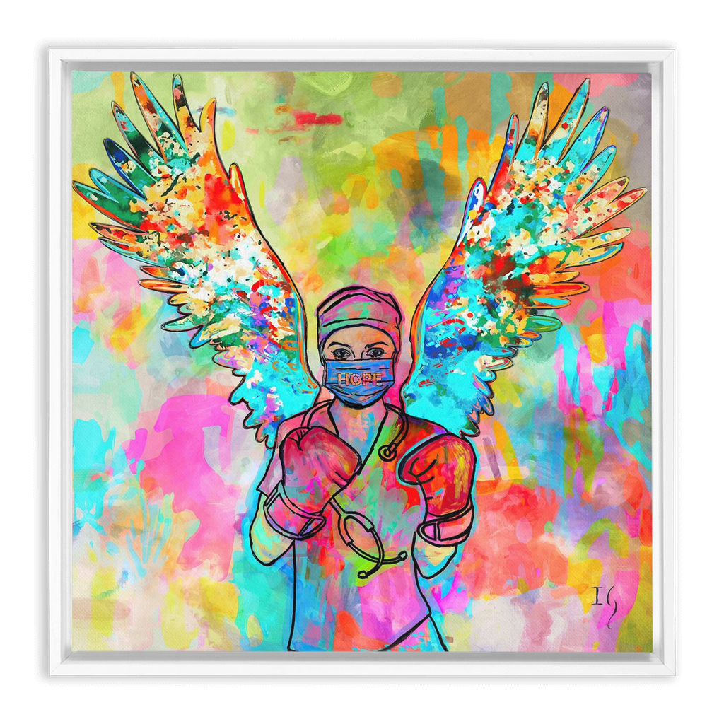 Today I Choose Hope artwork detail - interactive canvas print that comes alive with mobile app wall art