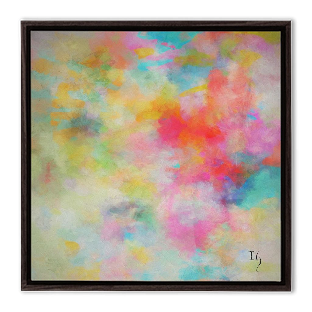 Jesus Loves Me - abstract art canvas print by Ivan Guaderrama