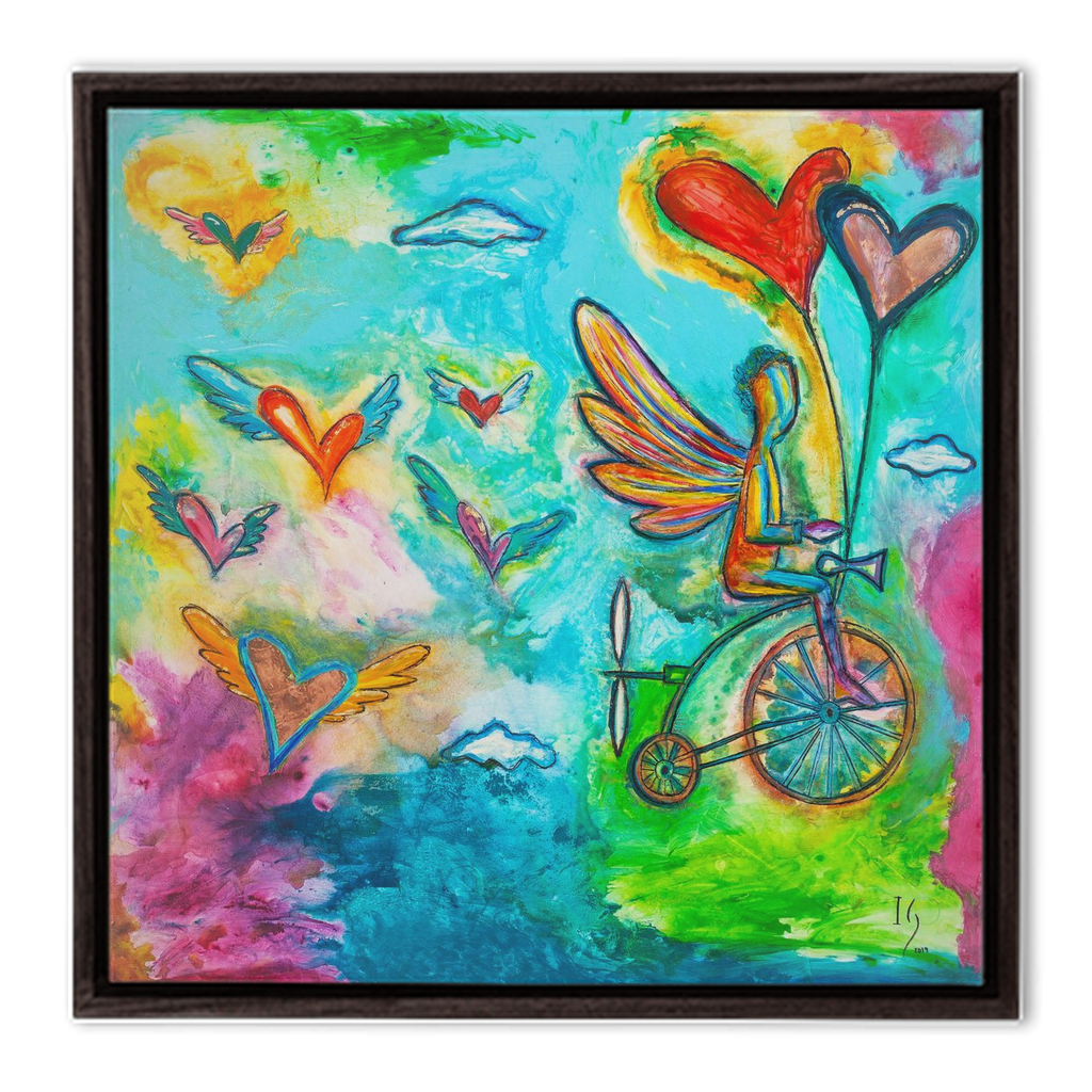 On My Way To Heaven - interactive canvas print that comes alive with mobile app by Ivan Guaderrama