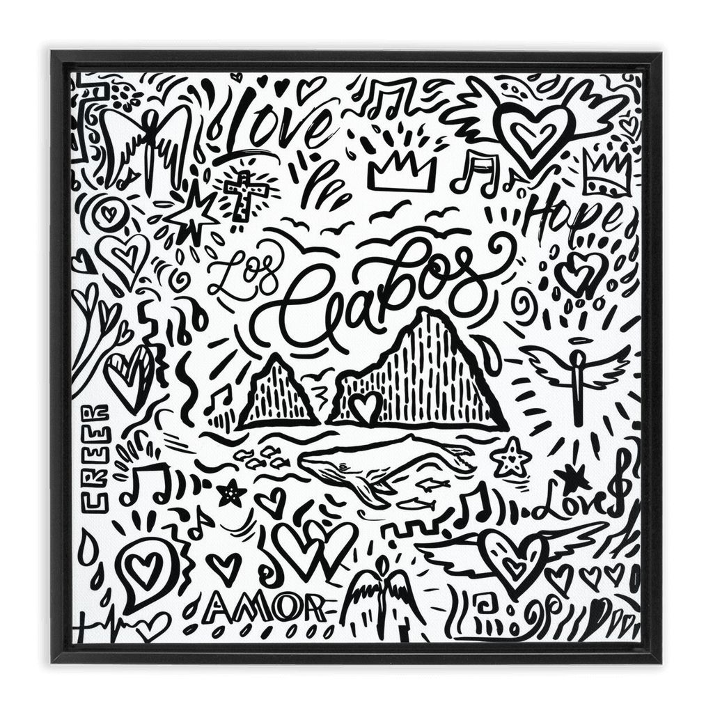 Colors of Faith Edition- Los Cabos artwork detail - interactive canvas print that comes alive with mobile app wall art