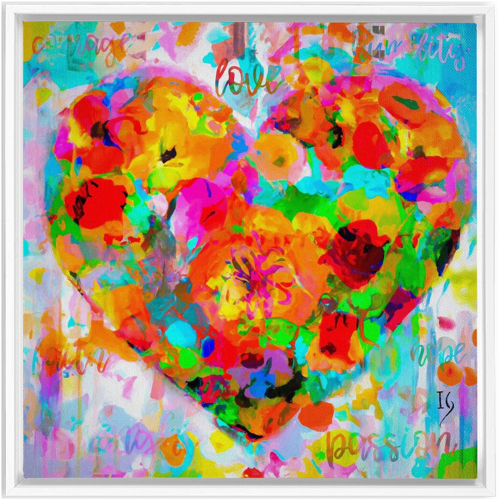 Stay In My Heart artwork detail - interactive canvas print that comes alive with mobile app wall art