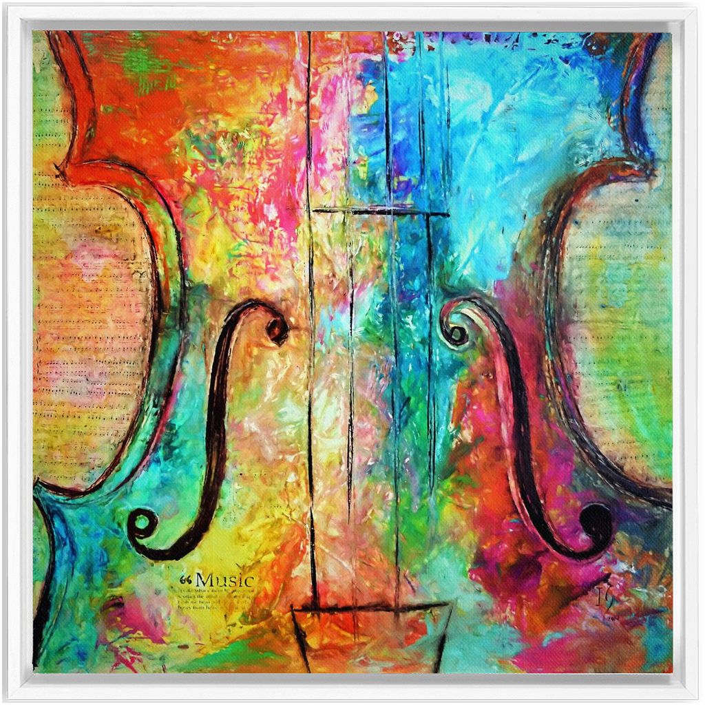 Music Of The Heart artwork detail - music art canvas print wall art