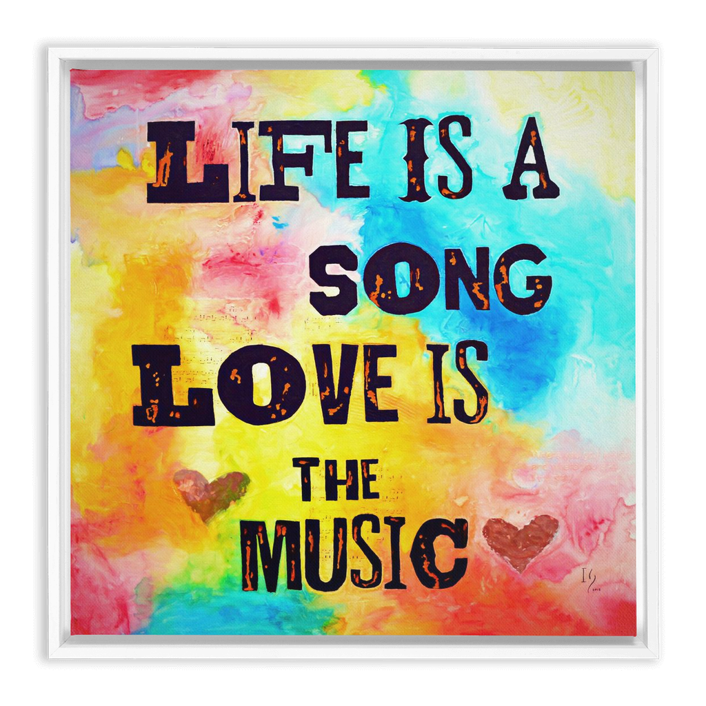 Sound of Life artwork detail - bible verse wall art canvas print wall art