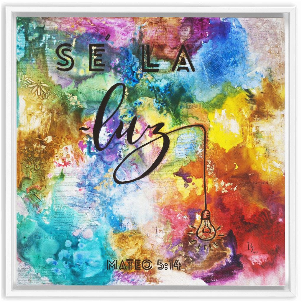 Be the Light artwork detail - interactive canvas print that comes alive with mobile app wall art