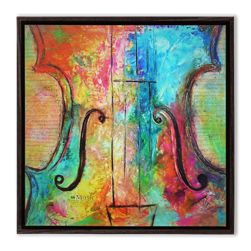 Music Of The Heart - music art canvas print by Ivan Guaderrama