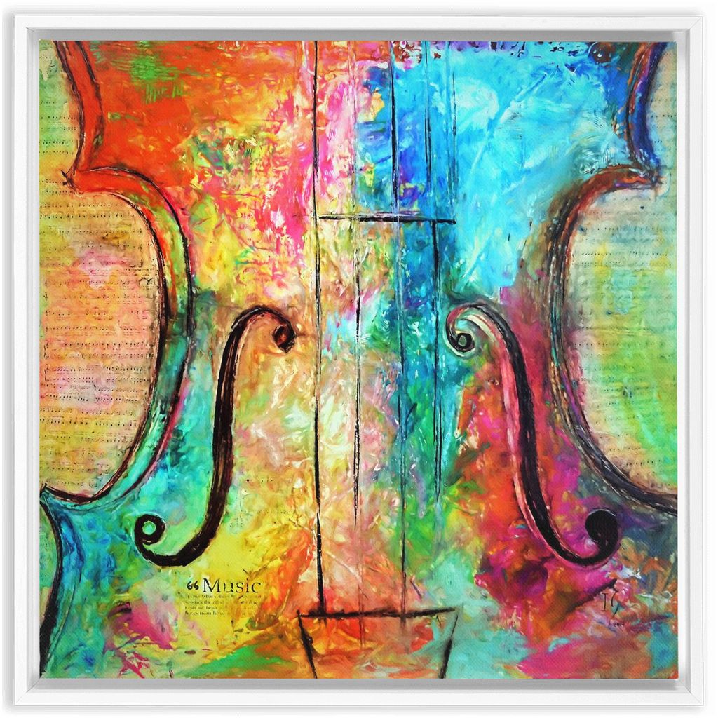Music Of The Heart artwork detail - music art canvas print wall art
