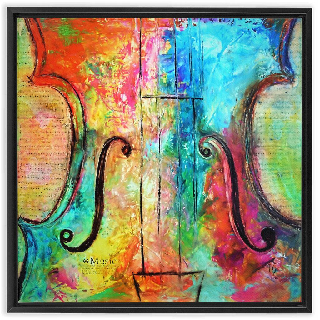 Music Of The Heart artwork detail - music art canvas print wall art