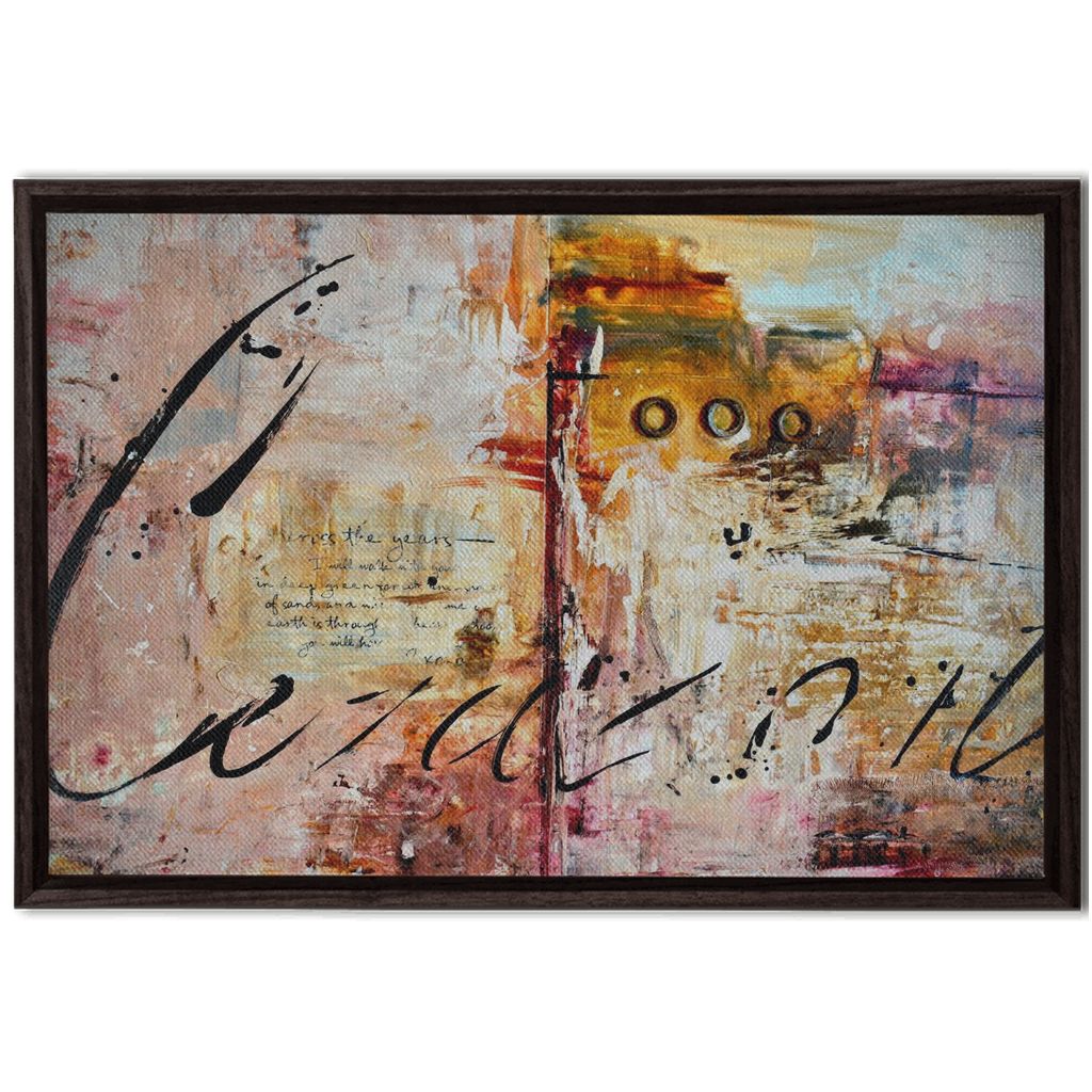God´s Heart artwork detail - bible verse wall art canvas print wall art