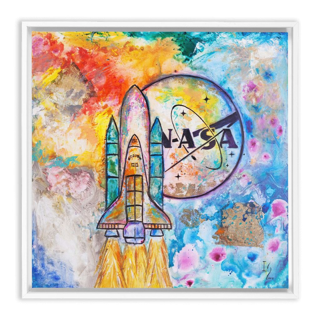NASA Apollo 13 artwork detail - commission art canvas print wall art