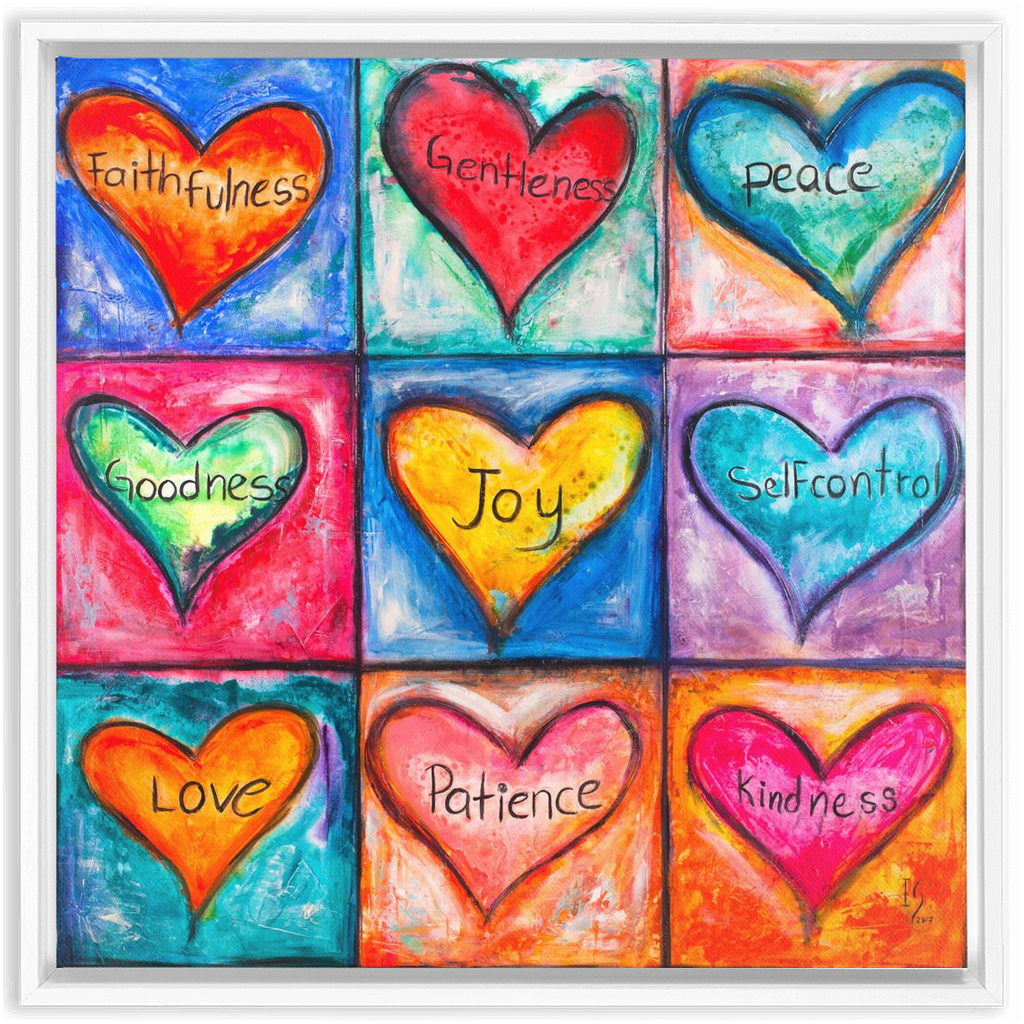 The Fruit Of The Spirit artwork detail - interactive canvas print that comes alive with mobile app wall art