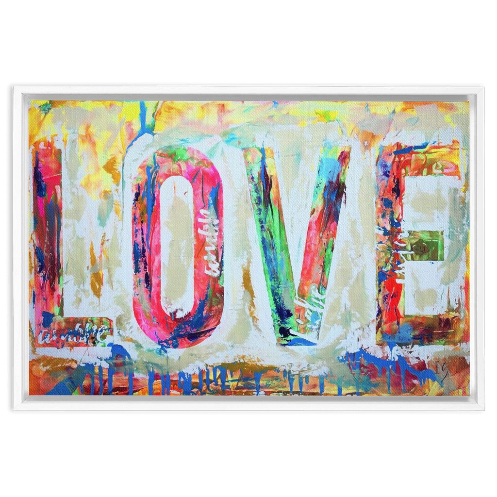 Love artwork detail - christian wall art canvas print wall art