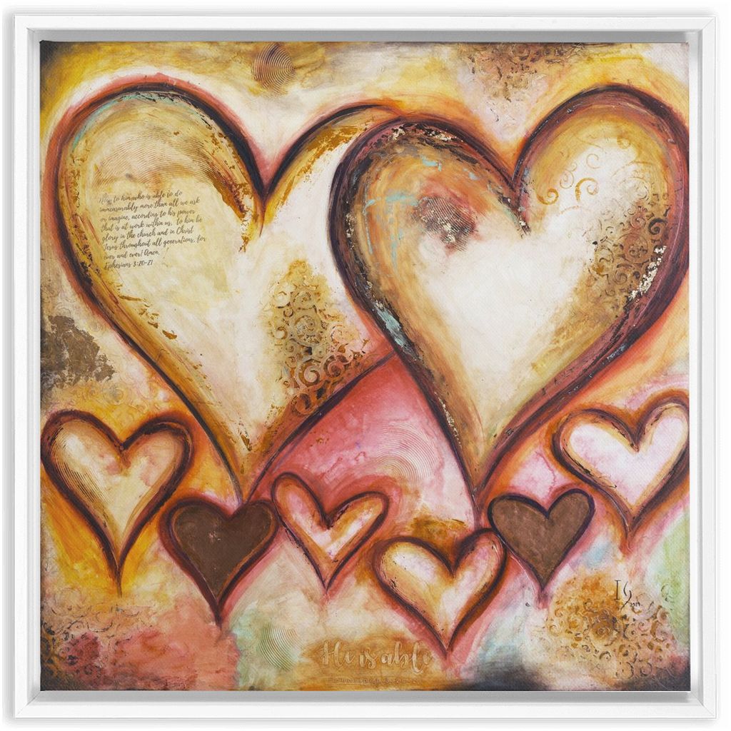 God Is Able artwork detail - interactive canvas print that comes alive with mobile app wall art