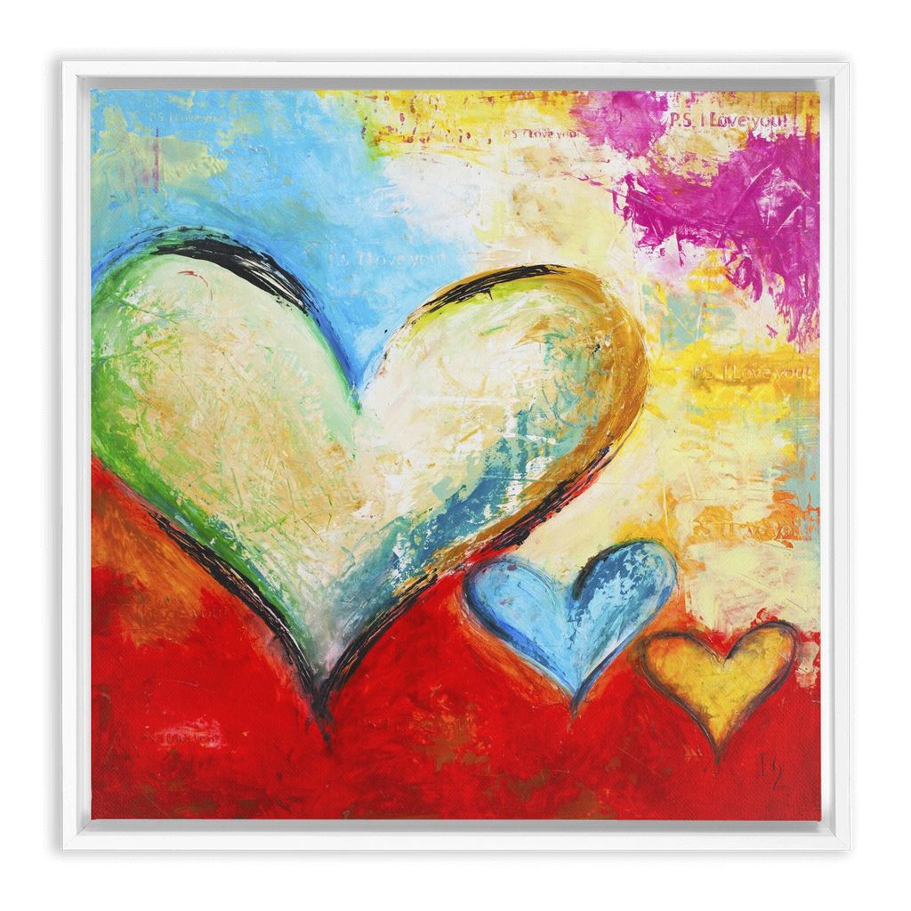 With love artwork detail - interactive canvas print that comes alive with mobile app wall art
