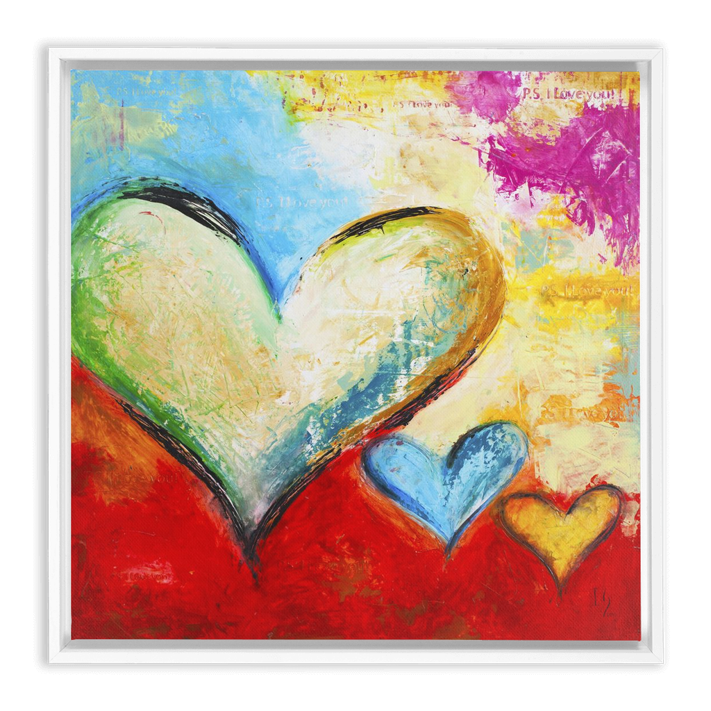 With love artwork detail - interactive canvas print that comes alive with mobile app wall art