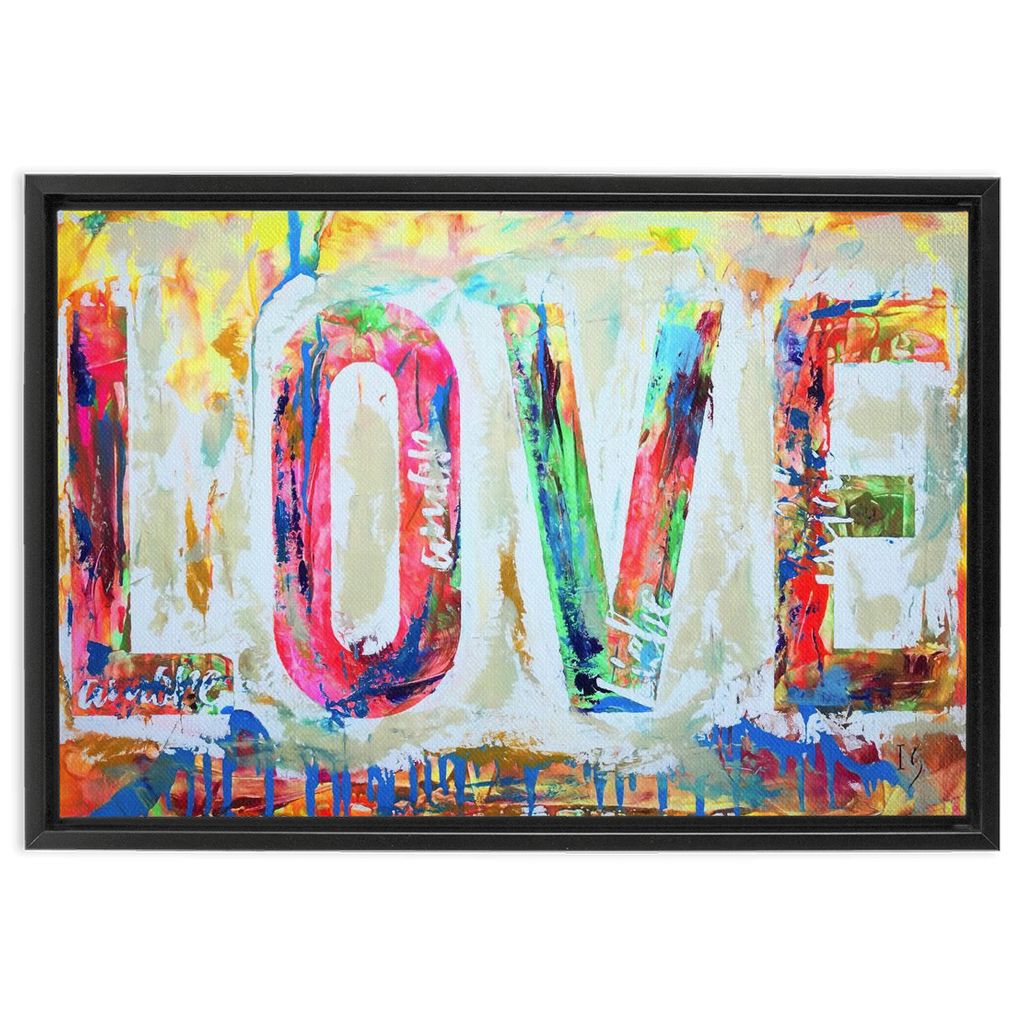 Love artwork detail - christian wall art canvas print wall art