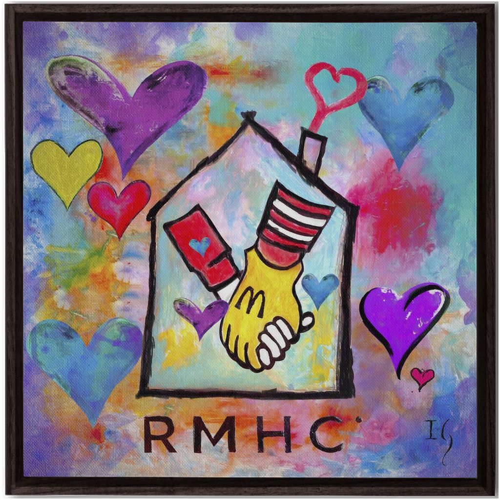 Ronald McDonald - House Charities artwork detail - interactive canvas print that comes alive with mobile app wall art