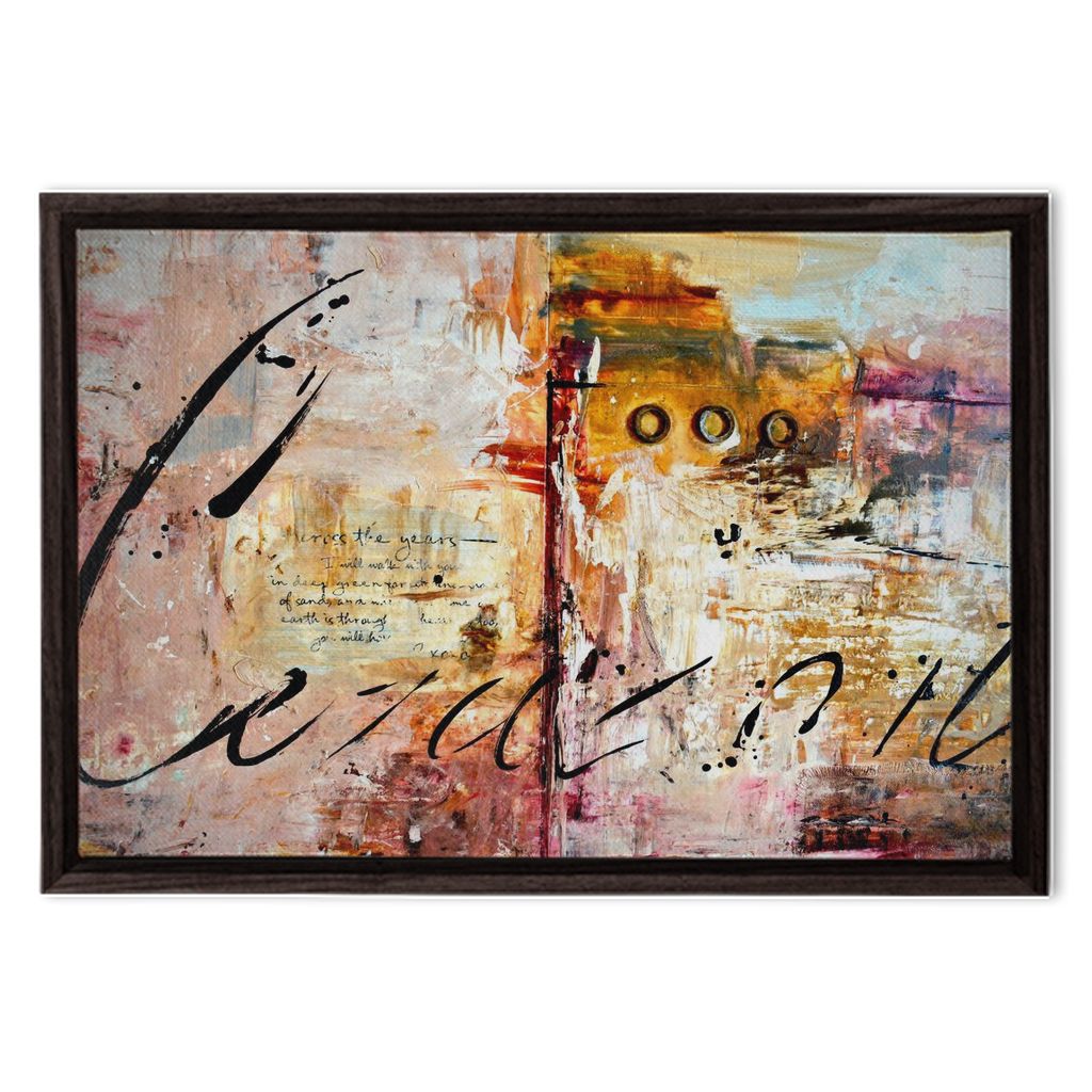 God´s Heart - bible verse wall art canvas print by Ivan Guaderrama