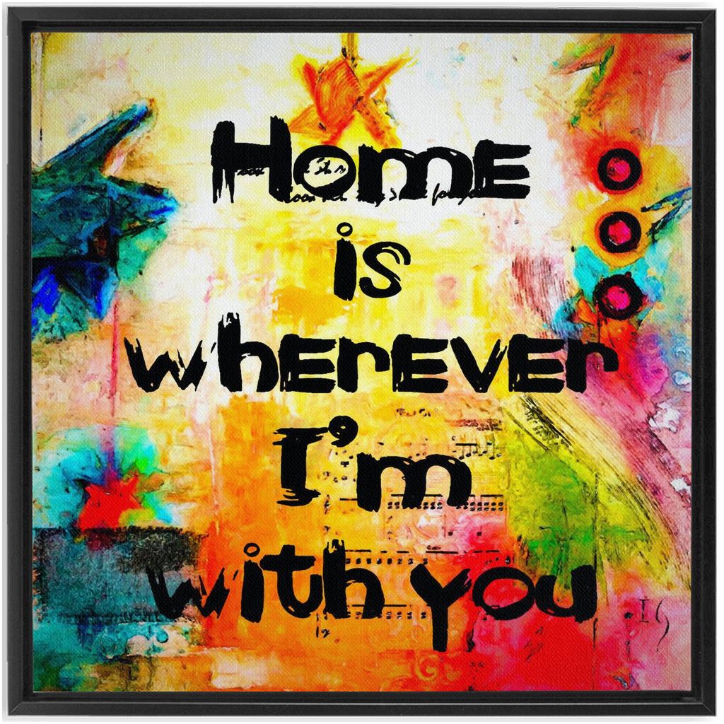 Home Sweet Home artwork detail - bible verse wall art canvas print wall art