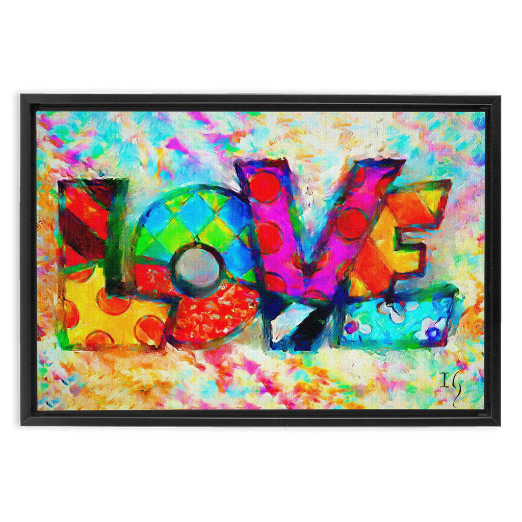 Love Languages - bible verse wall art canvas print by Ivan Guaderrama
