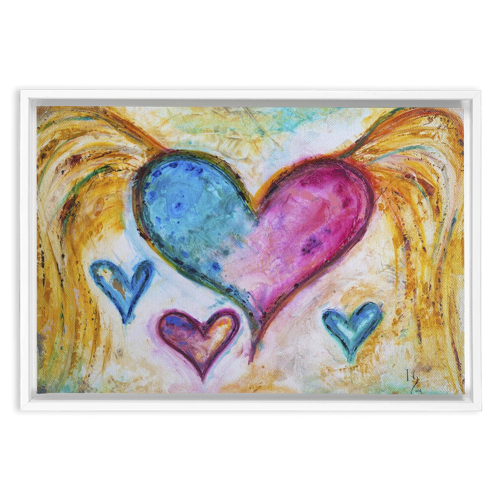 Thankful Grateful Blessed artwork detail - interactive canvas print that comes alive with mobile app wall art