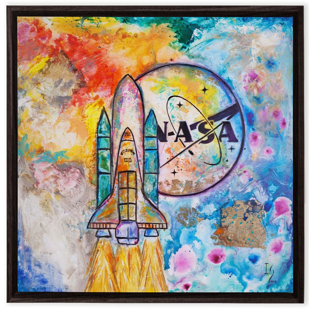 NASA Apollo 13 artwork detail - commission art canvas print wall art