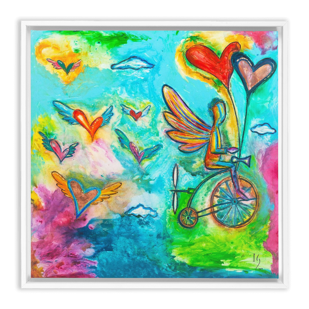On My Way To Heaven artwork detail - interactive canvas print that comes alive with mobile app wall art
