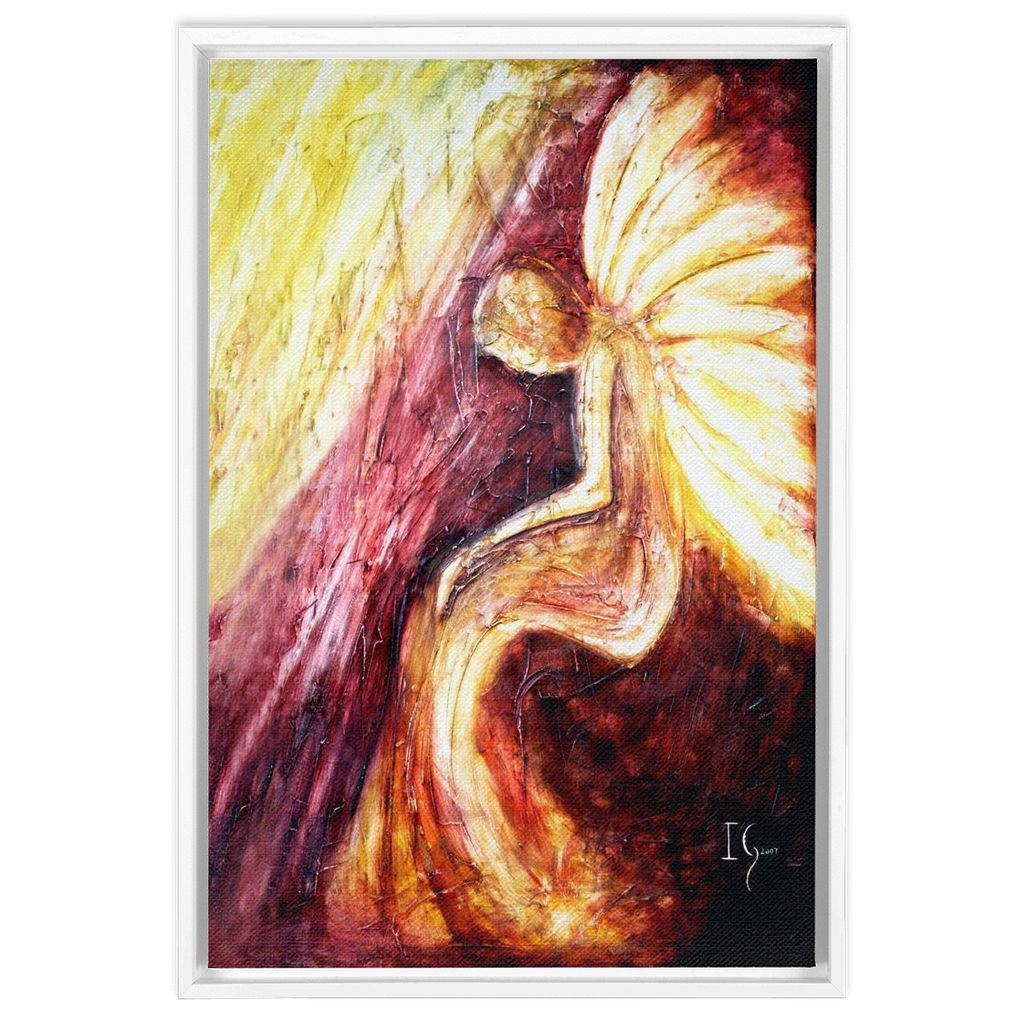 Serenity Prayer artwork detail - angel painting canvas print wall art