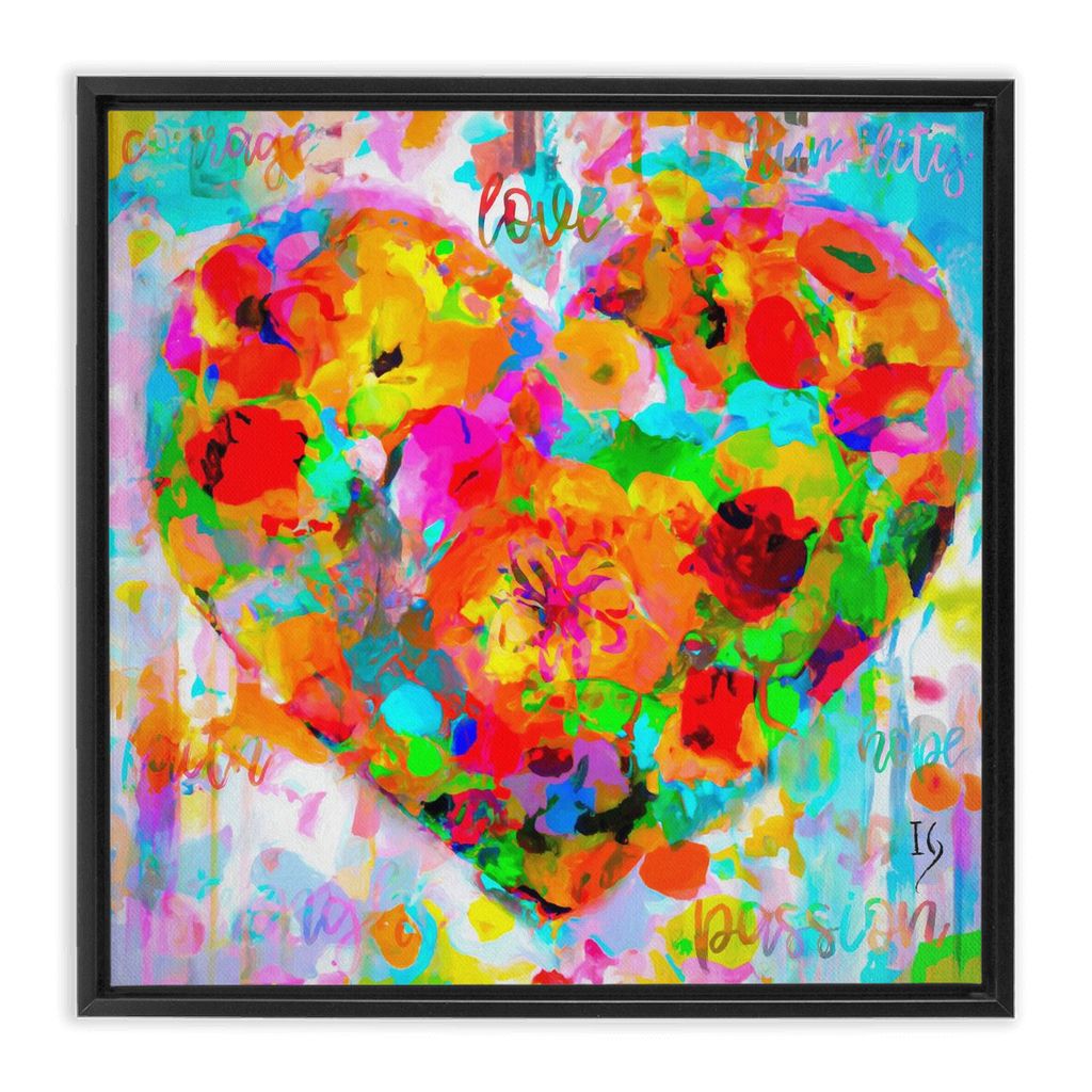 Stay In My Heart artwork detail - interactive canvas print that comes alive with mobile app wall art
