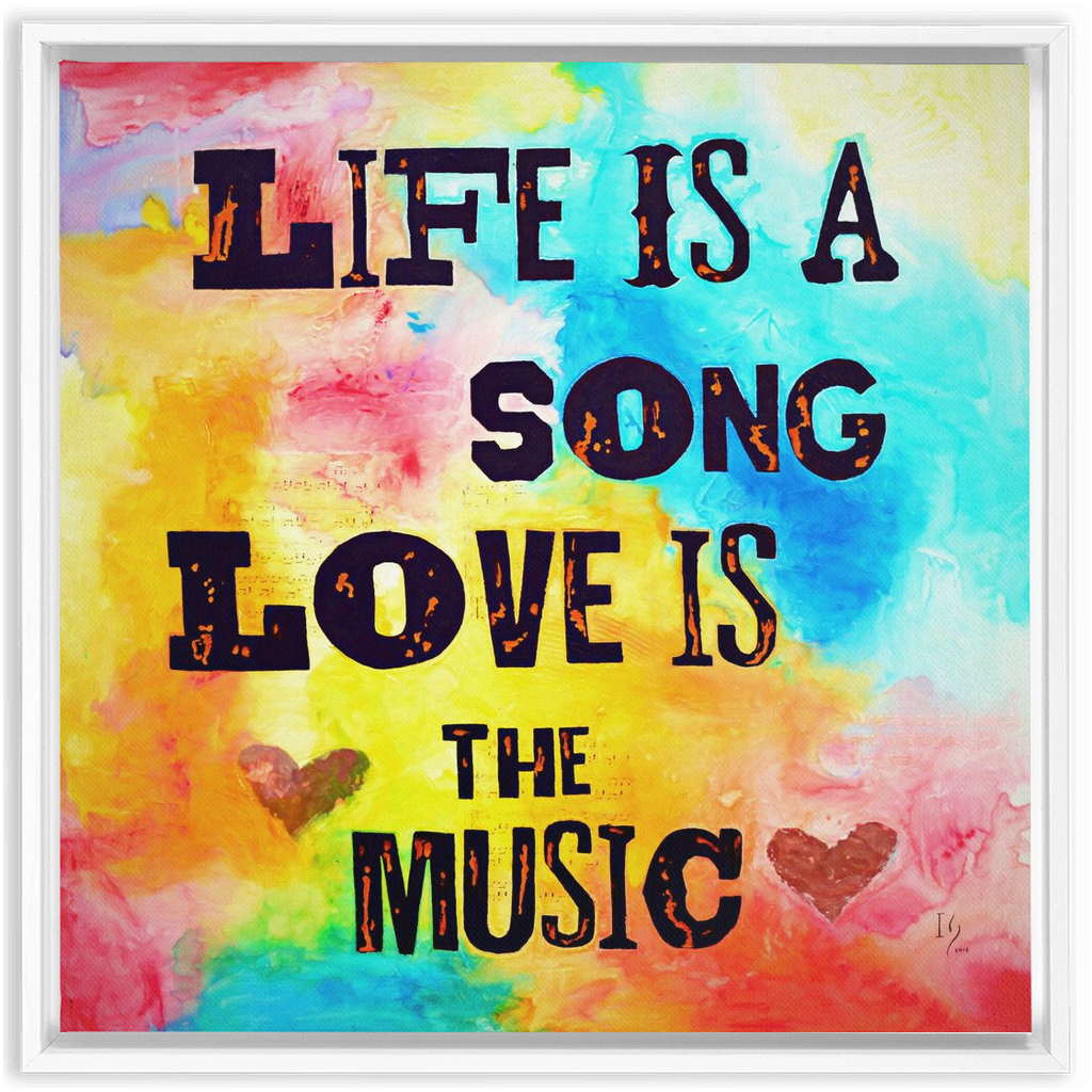 Sound of Life artwork detail - bible verse wall art canvas print wall art