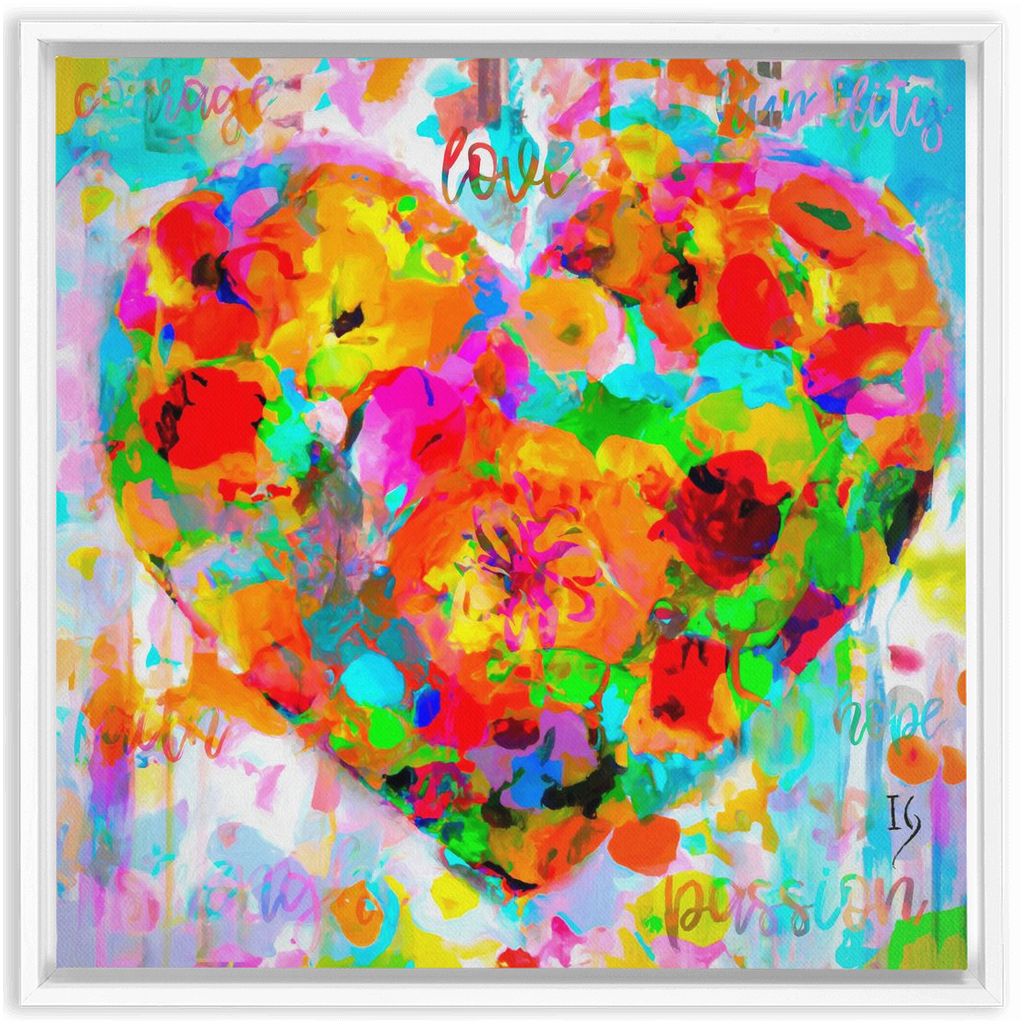 Stay In My Heart artwork detail - interactive canvas print that comes alive with mobile app wall art