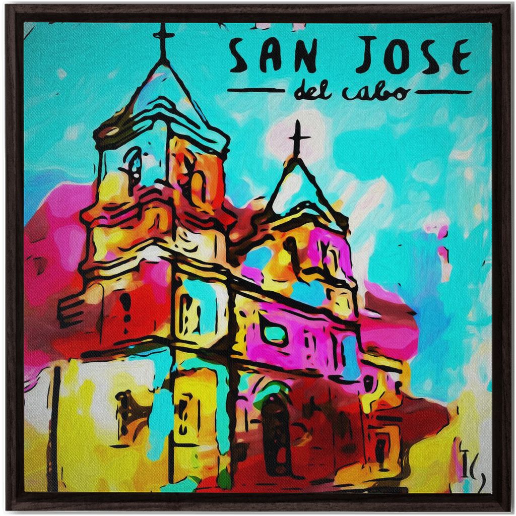 San Jose del Cabo artwork detail - commission art canvas print wall art